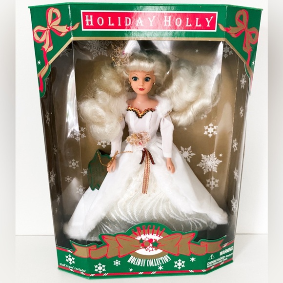 Vintage Jakks Pacific Holiday Holly 1997 Special Edition Doll - White - Picture 1 of 3